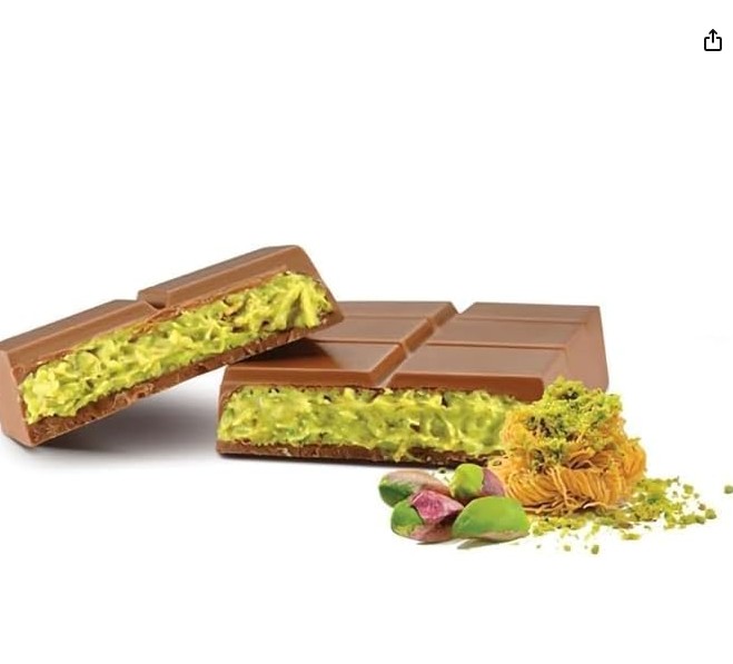 Alyan Dubai Style chocolate blanco pistacho kunafa